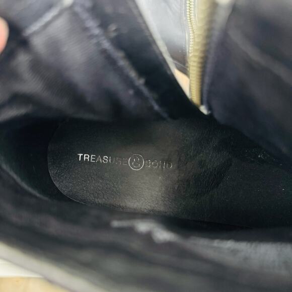 Treasure And Bond Freda Black Leather Bootie Women’s Size 8.5 - Picture 10 of 12